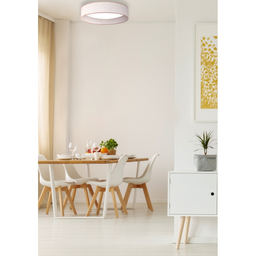 Duolla - LED Stropna svetilka ROLLER LED/24W/230V pr. 45 cm bež