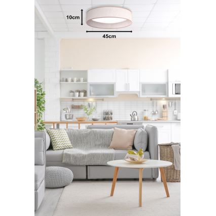 Duolla - LED Stropna svetilka ROLLER LED/24W/230V pr. 45 cm bež
