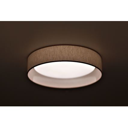 Duolla - LED Stropna svetilka ROLLER LED/24W/230V pr. 45 cm bež