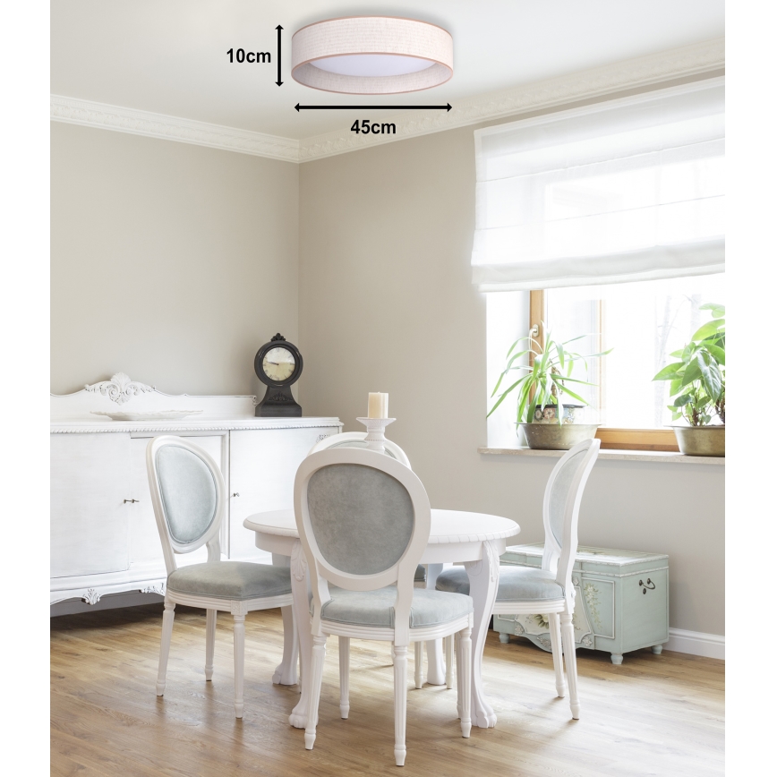Duolla - LED Stropna svetilka ROLLER LED/24W/230V pr. 45 cm bež