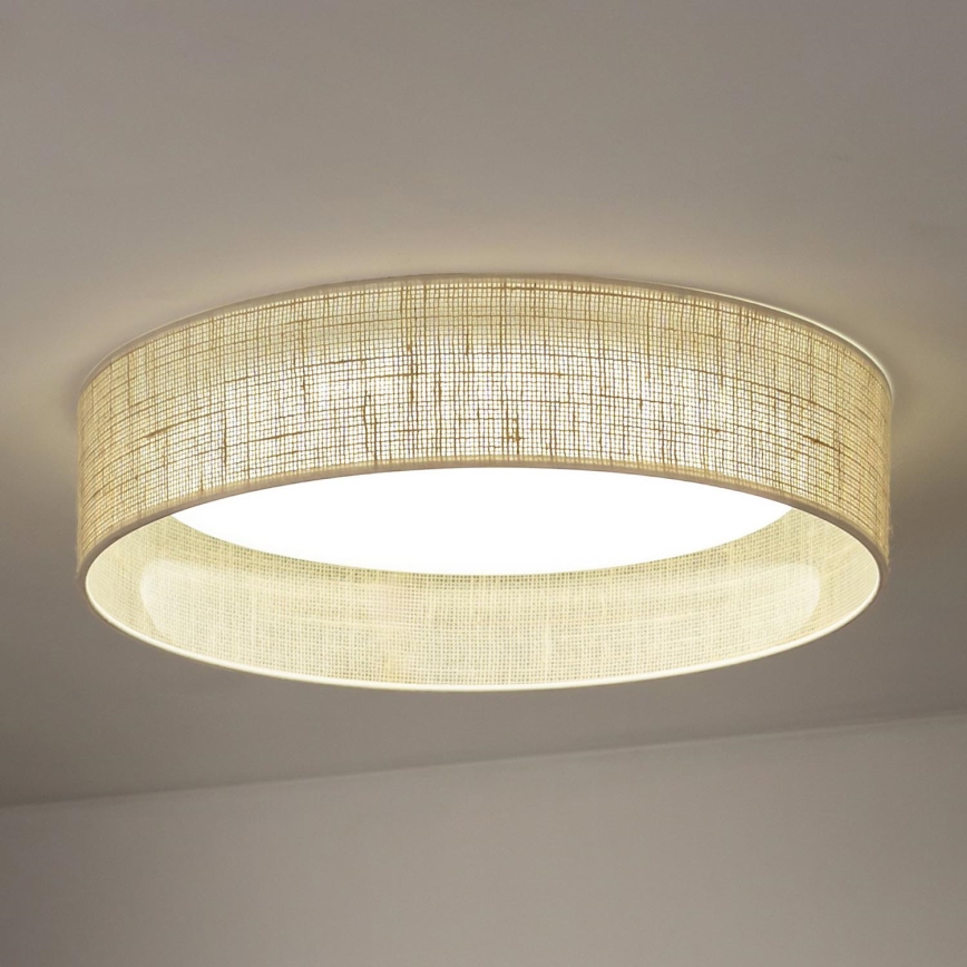 Duolla - LED Stropna svetilka ROLLER LED/24W/230V pr. 45 cm bež