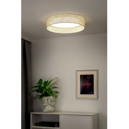 Duolla - LED Stropna svetilka ROLLER LED/24W/230V pr. 45 cm bež