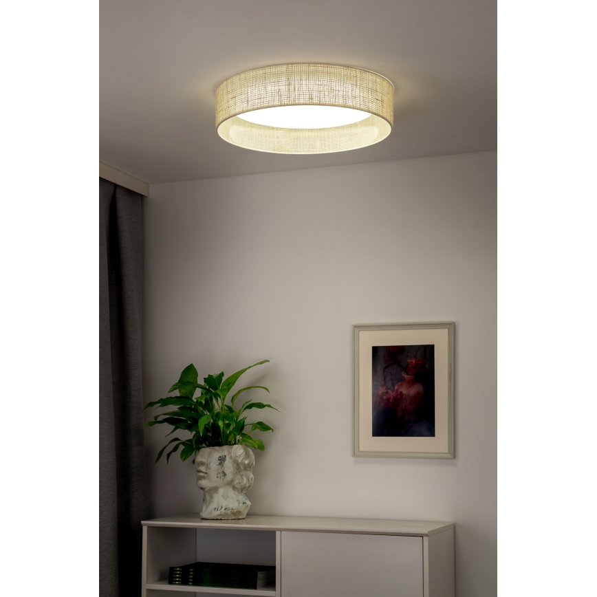 Duolla - LED Stropna svetilka ROLLER LED/24W/230V pr. 45 cm bež