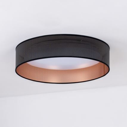 Duolla - LED Stropna svetilka ROLLER LED/24W/230V pr. 45 cm črna/baker