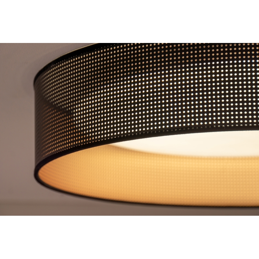 Duolla - LED Stropna svetilka ROLLER LED/24W/230V pr. 45 cm črna/baker