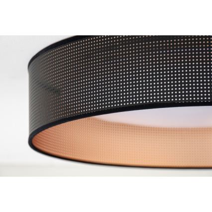 Duolla - LED Stropna svetilka ROLLER LED/24W/230V pr. 45 cm črna/baker