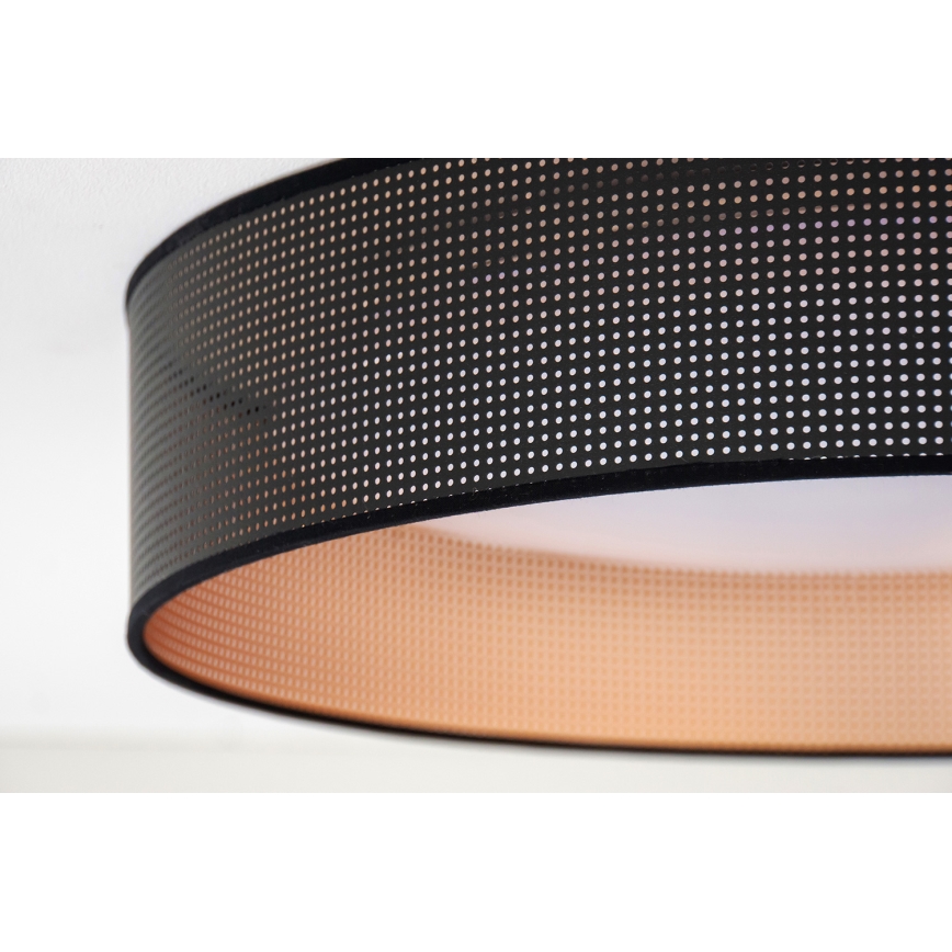 Duolla - LED Stropna svetilka ROLLER LED/24W/230V pr. 45 cm črna/baker