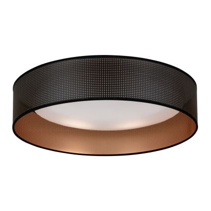 Duolla - LED Stropna svetilka ROLLER LED/24W/230V pr. 45 cm črna/baker