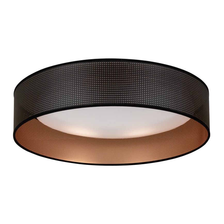 Duolla - LED Stropna svetilka ROLLER LED/24W/230V pr. 45 cm črna/baker