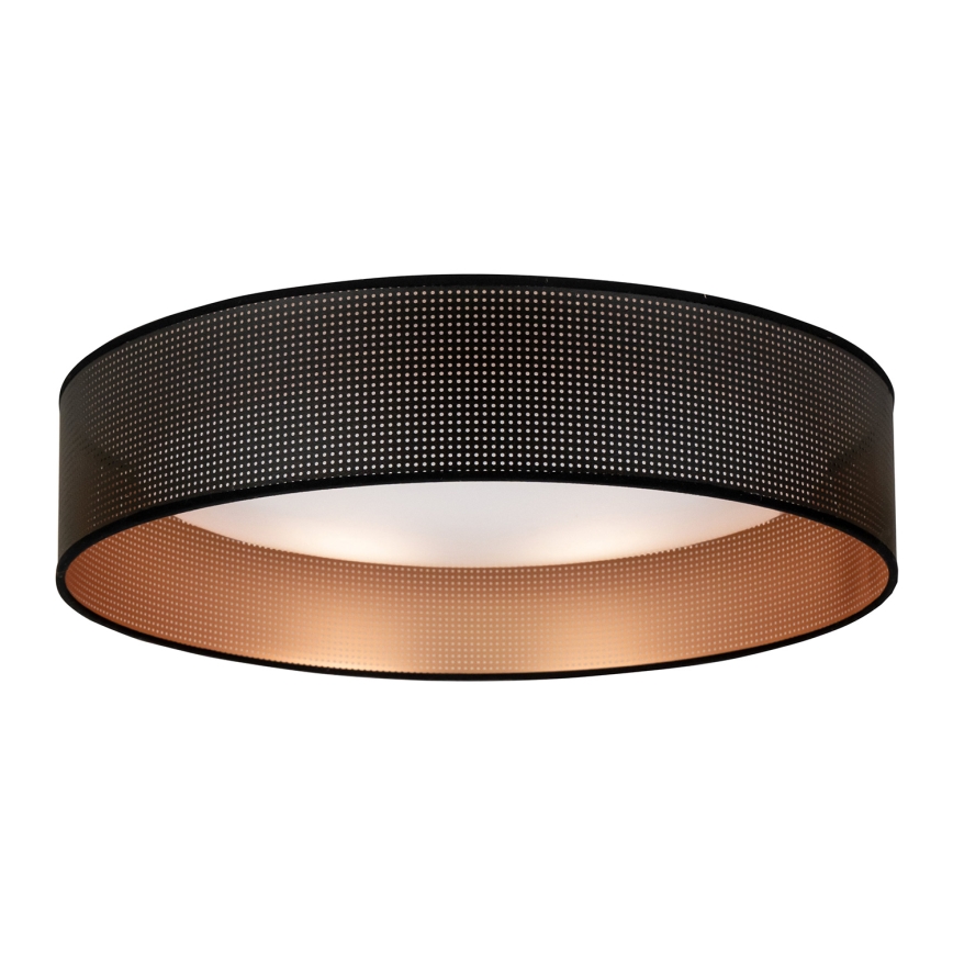 Duolla - LED Stropna svetilka ROLLER LED/24W/230V pr. 45 cm črna/baker