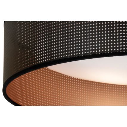 Duolla - LED Stropna svetilka ROLLER LED/24W/230V pr. 45 cm črna/baker