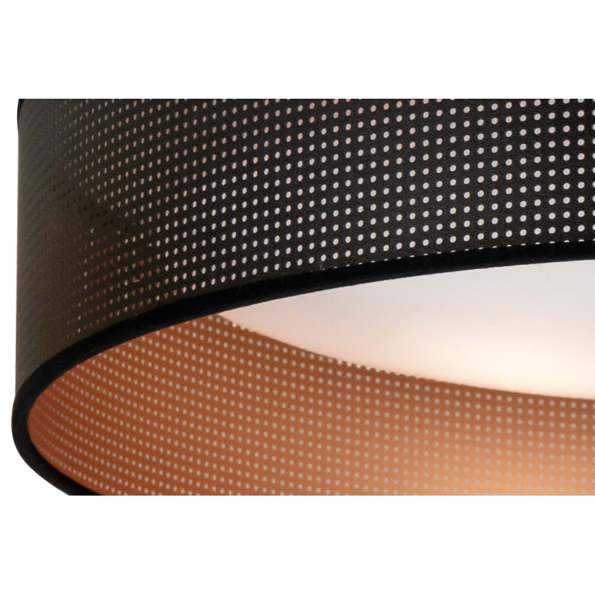 Duolla - LED Stropna svetilka ROLLER LED/24W/230V pr. 45 cm črna/baker