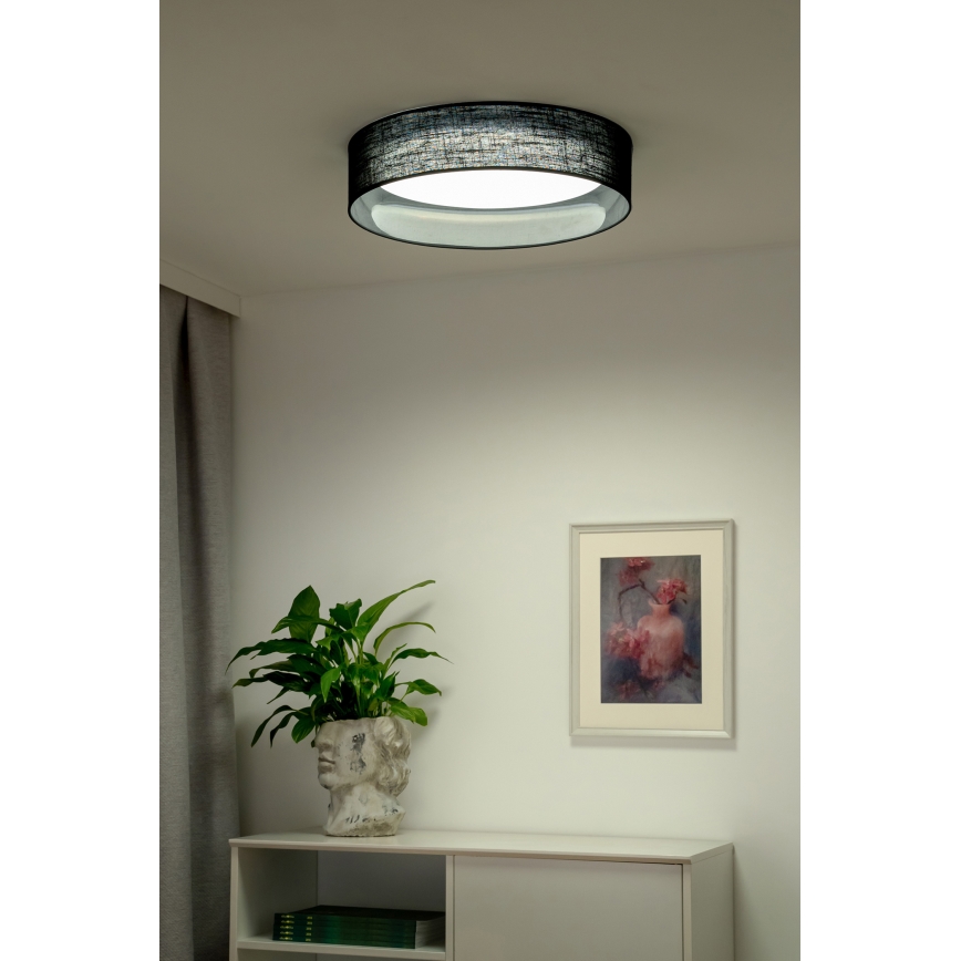Duolla - LED Stropna svetilka ROLLER LED/24W/230V pr. 45 cm črna