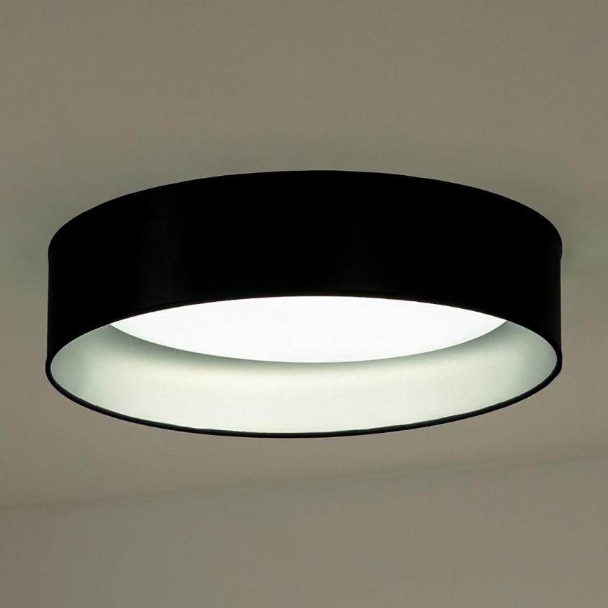 Duolla - LED Stropna svetilka ROLLER LED/24W/230V pr. 45 cm črna/srebrna