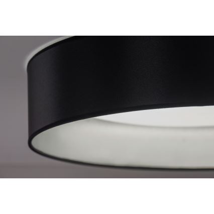Duolla - LED Stropna svetilka ROLLER LED/24W/230V pr. 45 cm črna/srebrna