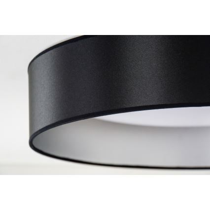 Duolla - LED Stropna svetilka ROLLER LED/24W/230V pr. 45 cm črna/srebrna