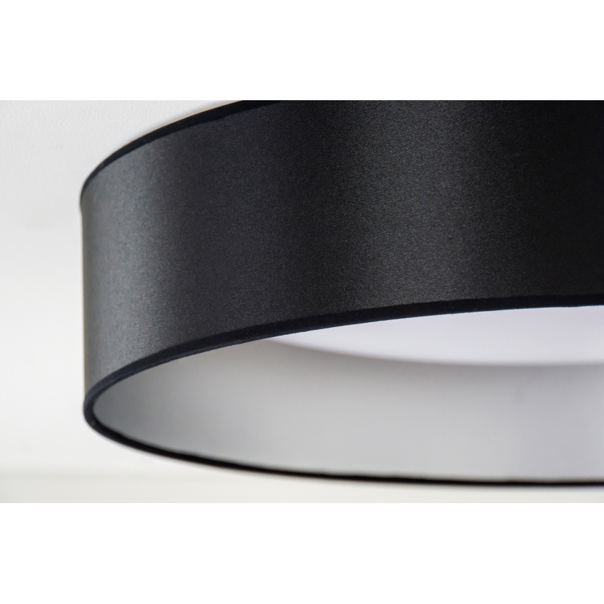 Duolla - LED Stropna svetilka ROLLER LED/24W/230V pr. 45 cm črna/srebrna