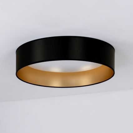 Duolla - LED Stropna svetilka ROLLER LED/24W/230V pr. 45 cm črna/zlata