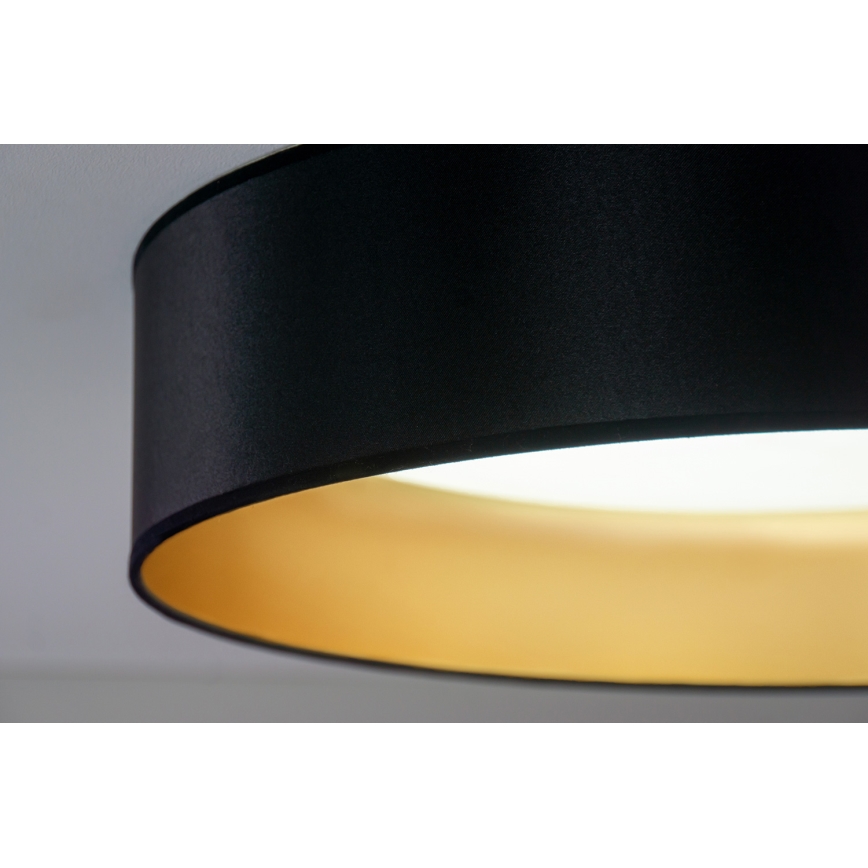 Duolla - LED Stropna svetilka ROLLER LED/24W/230V pr. 45 cm črna/zlata