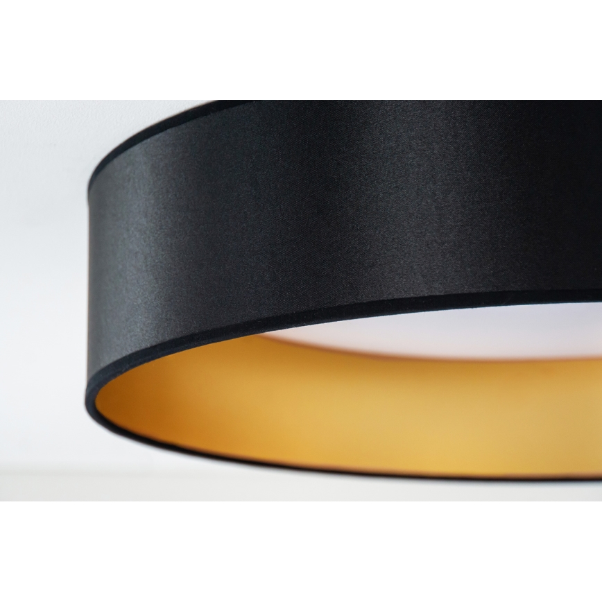 Duolla - LED Stropna svetilka ROLLER LED/24W/230V pr. 45 cm črna/zlata