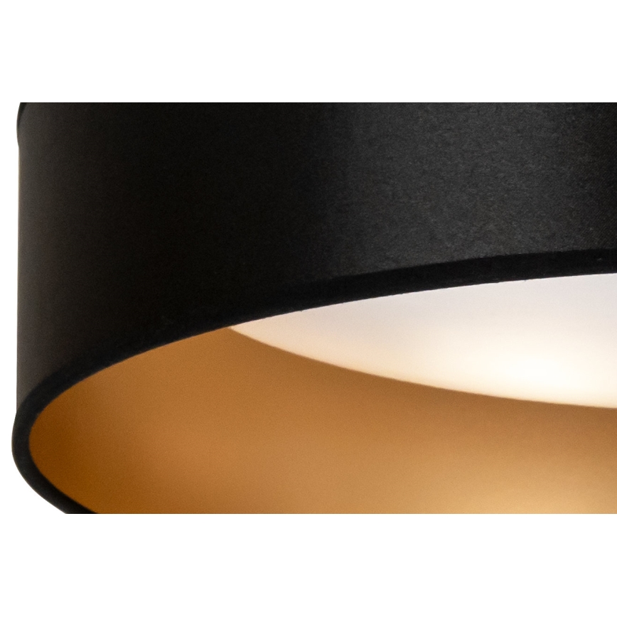 Duolla - LED Stropna svetilka ROLLER LED/24W/230V pr. 45 cm črna/zlata