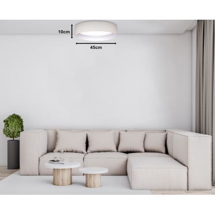 Duolla - LED Stropna svetilka ROLLER LED/24W/230V pr. 45 cm krem barva