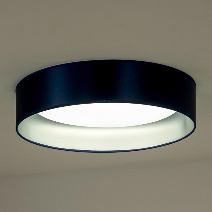 Duolla - LED Stropna svetilka ROLLER LED/24W/230V pr. 45 cm modra/srebrna