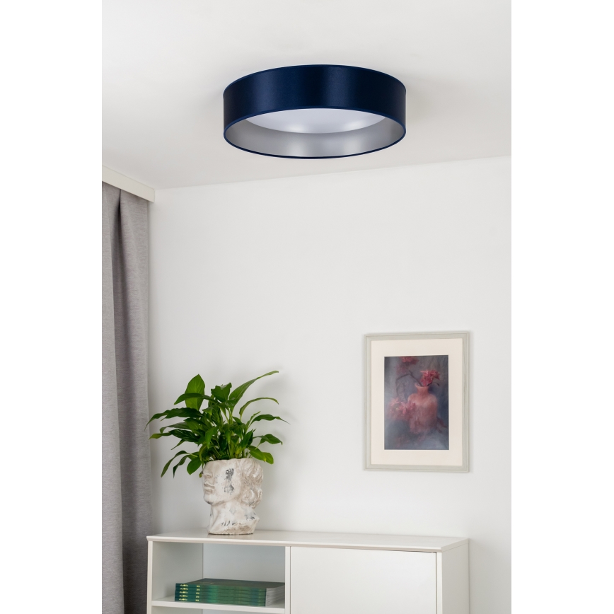 Duolla - LED Stropna svetilka ROLLER LED/24W/230V pr. 45 cm modra/srebrna