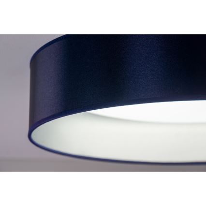 Duolla - LED Stropna svetilka ROLLER LED/24W/230V pr. 45 cm modra/srebrna