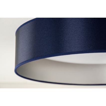 Duolla - LED Stropna svetilka ROLLER LED/24W/230V pr. 45 cm modra/srebrna
