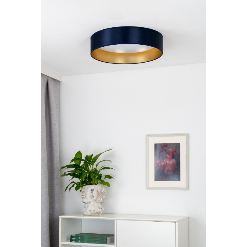 Duolla - LED Stropna svetilka ROLLER LED/24W/230V pr. 45 cm modra/zlata