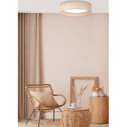 Duolla - LED Stropna svetilka ROLLER LED/24W/230V pr. 45 cm ratan