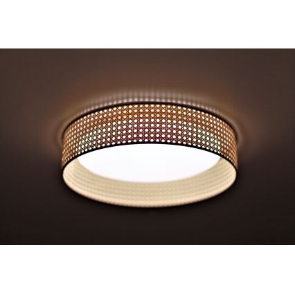 Duolla - LED Stropna svetilka ROLLER LED/24W/230V pr. 45 cm ratan
