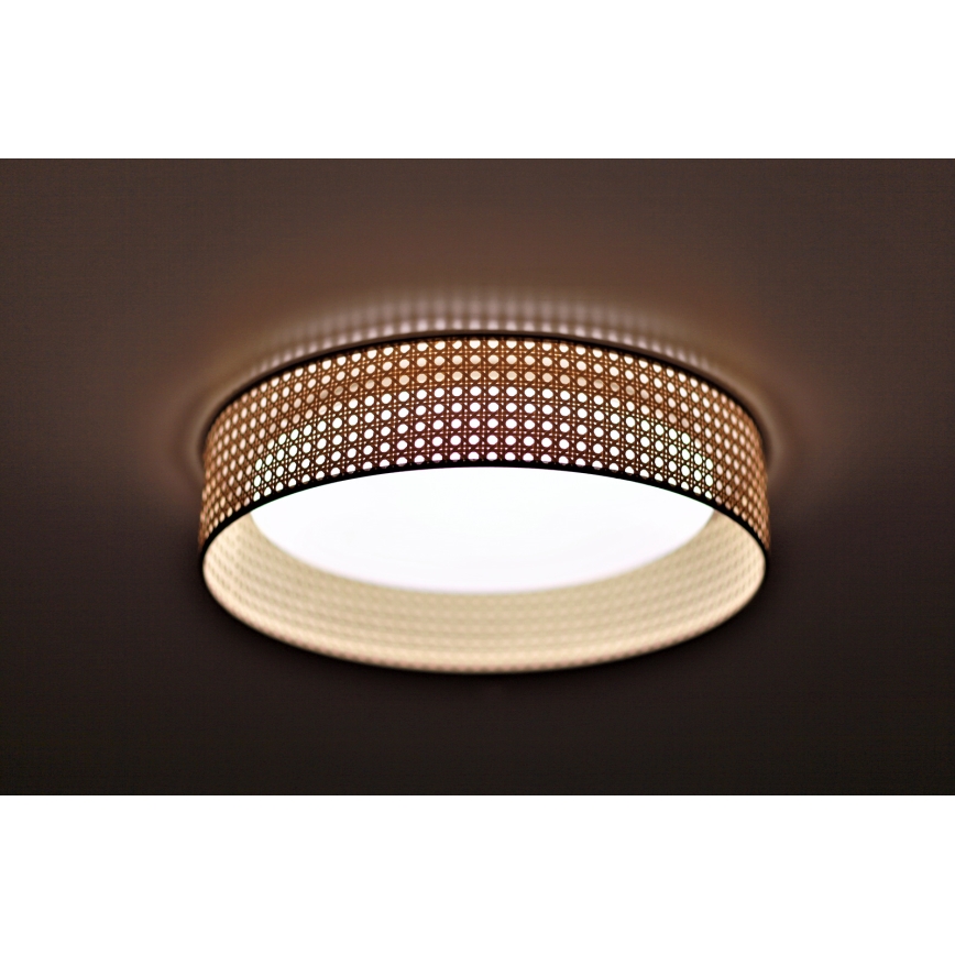 Duolla - LED Stropna svetilka ROLLER LED/24W/230V pr. 45 cm ratan