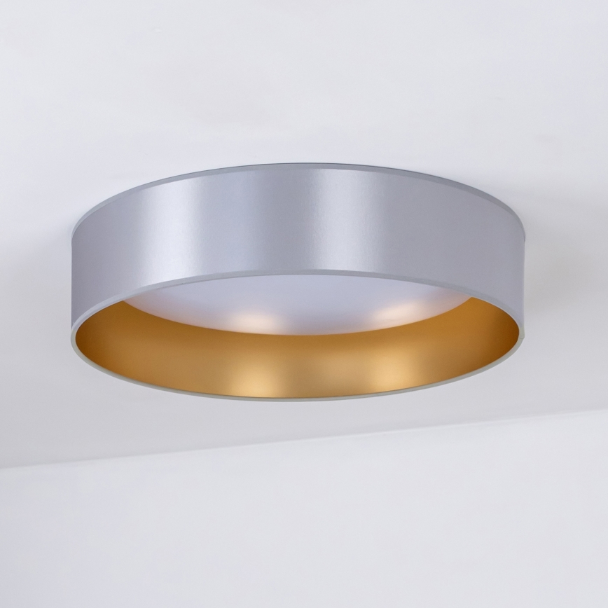 Duolla - LED Stropna svetilka ROLLER LED/24W/230V pr. 45 cm srebrna/zlata