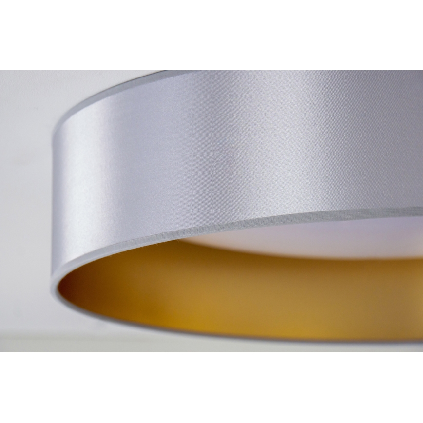 Duolla - LED Stropna svetilka ROLLER LED/24W/230V pr. 45 cm srebrna/zlata