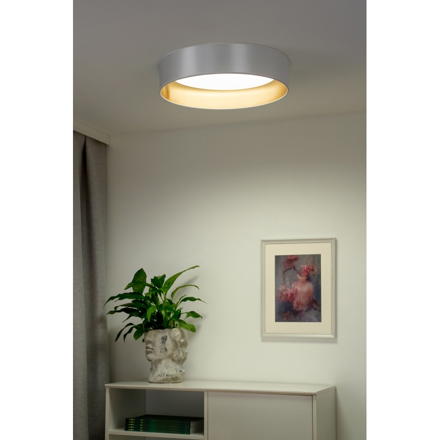 Duolla - LED Stropna svetilka ROLLER LED/24W/230V pr. 45 cm srebrna/zlata