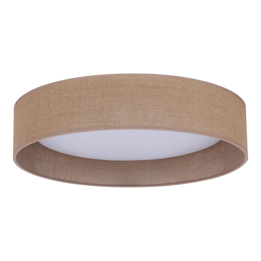 Duolla - LED Stropna svetilka ROLLER LED/24W/230V pr. 45 cm svetla rjava