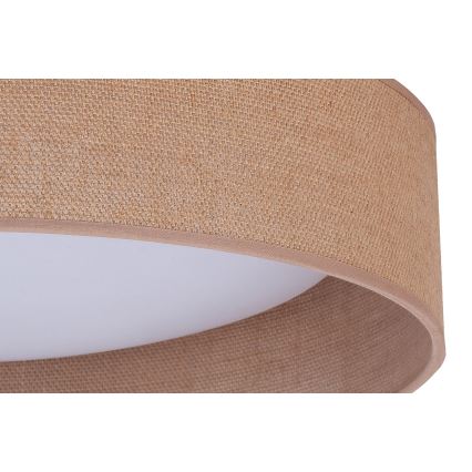 Duolla - LED Stropna svetilka ROLLER LED/24W/230V pr. 45 cm svetla rjava