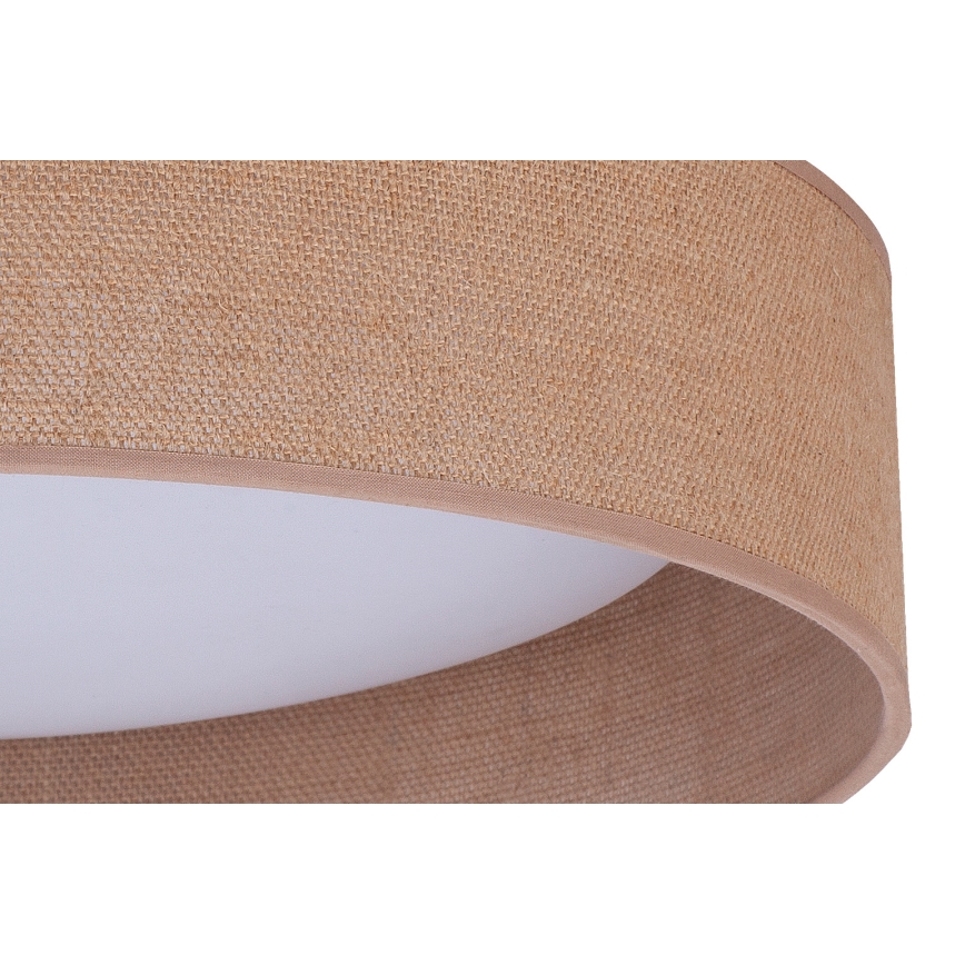 Duolla - LED Stropna svetilka ROLLER LED/24W/230V pr. 45 cm svetla rjava