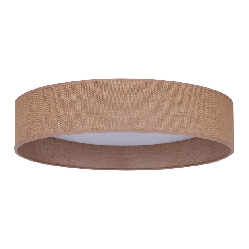 Duolla - LED Stropna svetilka ROLLER LED/24W/230V pr. 45 cm svetla rjava