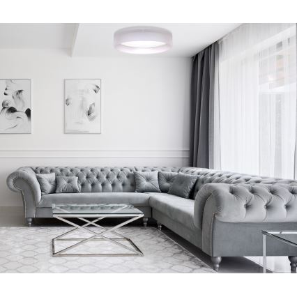 Duolla - LED Stropna svetilka ROLLER LED/24W/230V pr. 45 cm svetlo siva