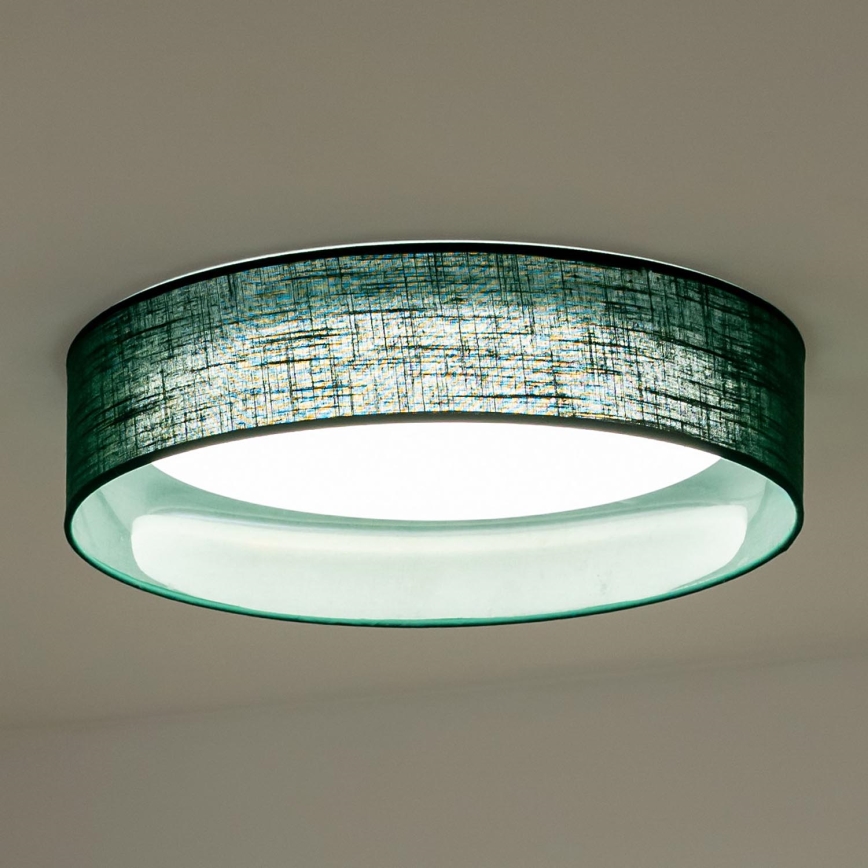 Duolla - LED Stropna svetilka ROLLER LED/24W/230V pr. 45 cm zelena