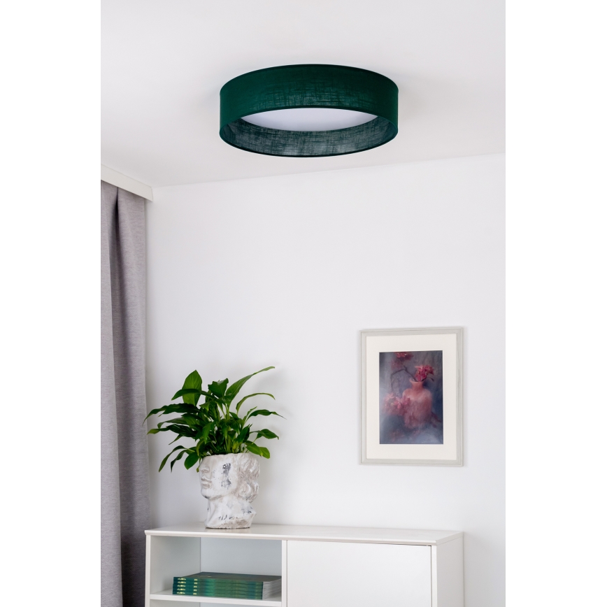 Duolla - LED Stropna svetilka ROLLER LED/24W/230V pr. 45 cm zelena
