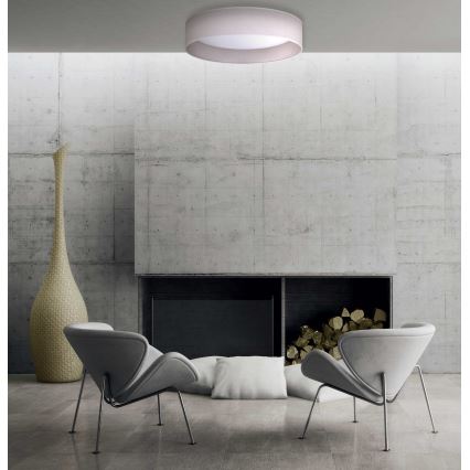 Duolla - LED Stropna svetilka ROLLER LED/24W/230V svetel pr. 45 cm siva