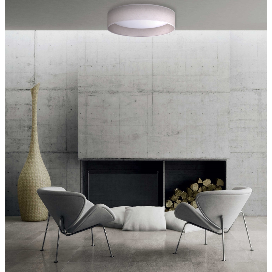 Duolla - LED Stropna svetilka ROLLER LED/24W/230V svetel pr. 45 cm siva