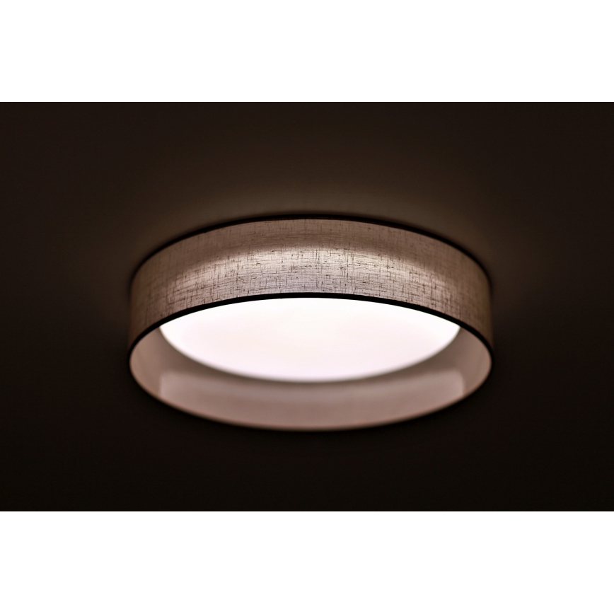 Duolla - LED Stropna svetilka ROLLER LED/24W/230V svetel pr. 45 cm siva