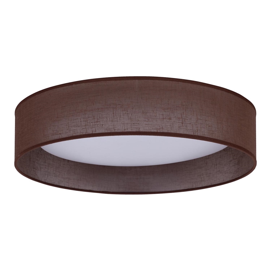Duolla - LED Stropna svetilka ROLLER LED/24W/230V temen pr. 45 cm rjava