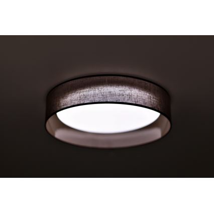 Duolla - LED Stropna svetilka ROLLER LED/24W/230V temen pr. 45 cm rjava