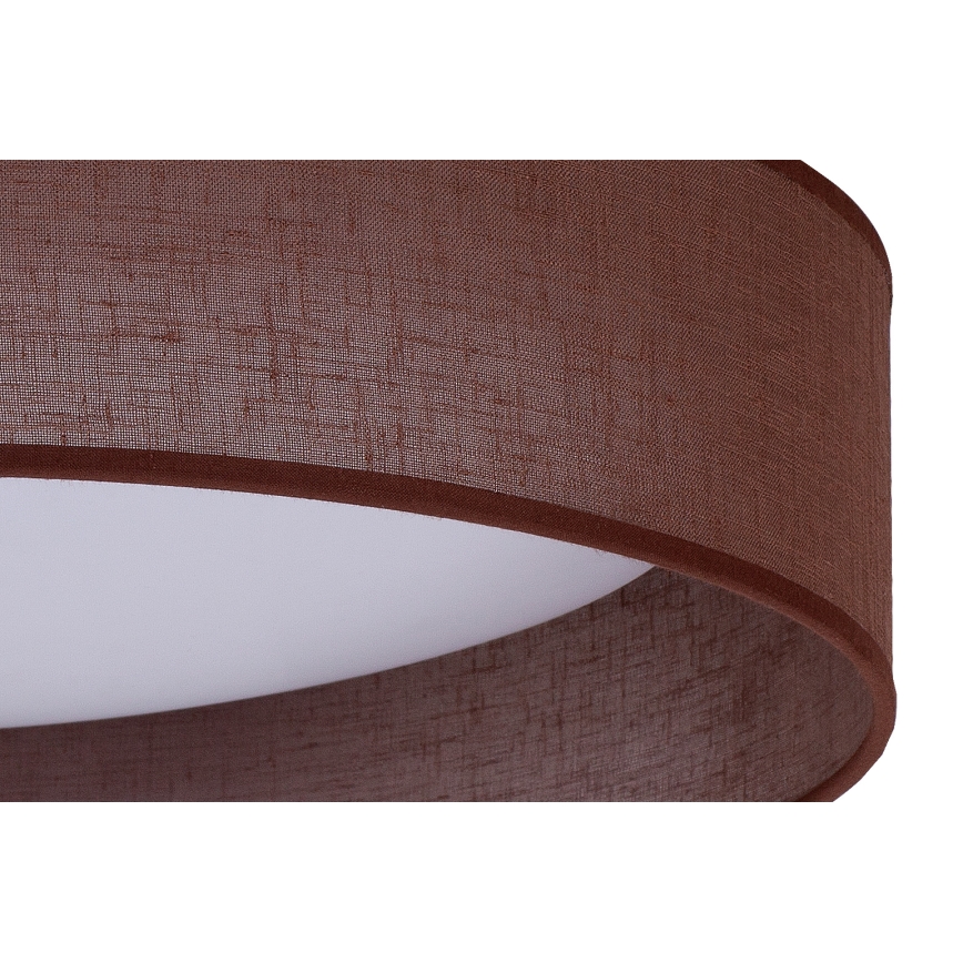 Duolla - LED Stropna svetilka ROLLER LED/24W/230V temen pr. 45 cm rjava